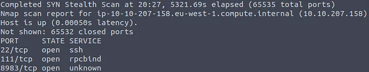 Nmap Scan Output